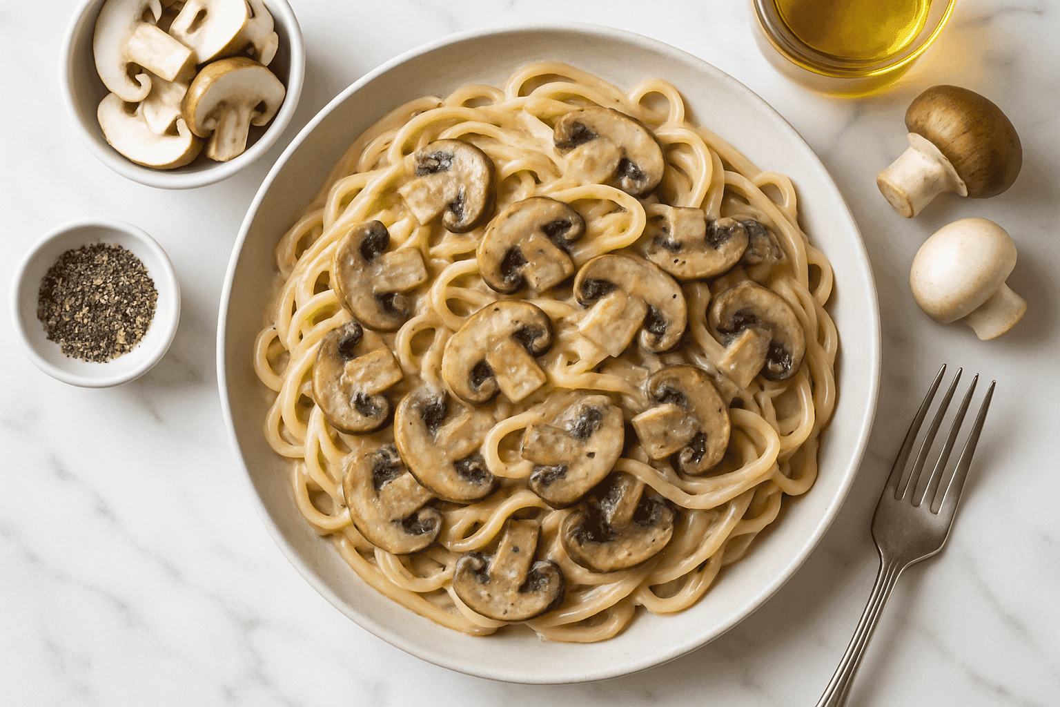 Creamy Mushroom Pasta in 20 Minutes