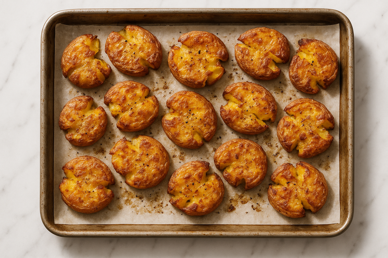Crispy Smashed Potatoes in the Oven