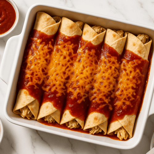 easy-chicken-enchiladas-homemade