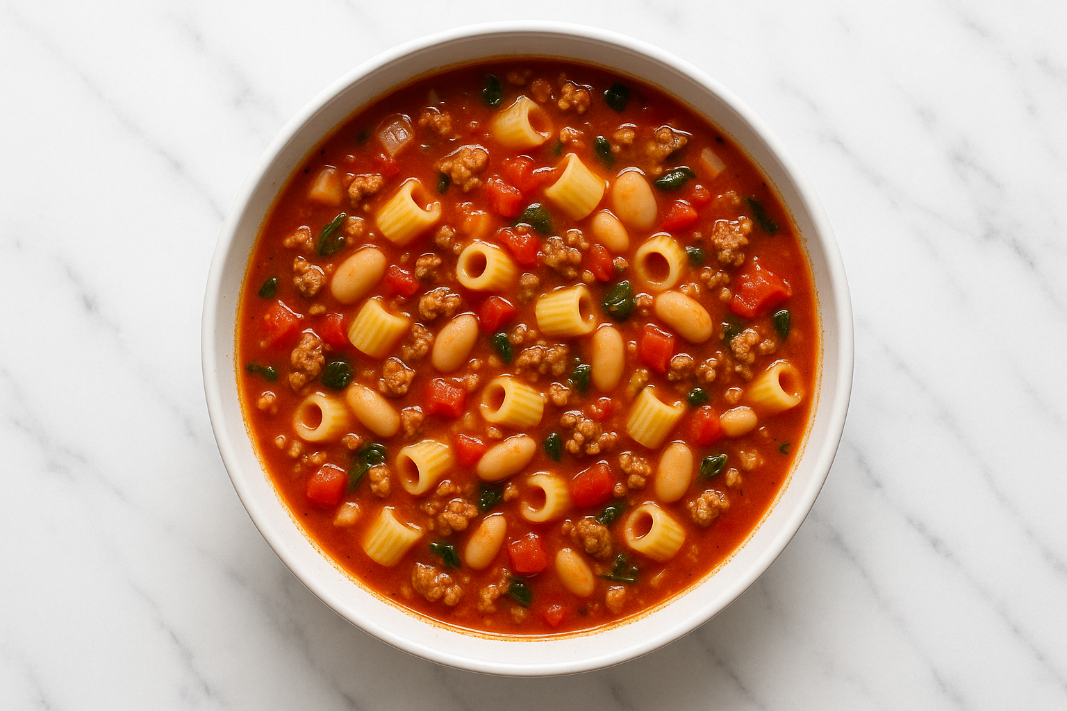 Easy Pasta e Fagioli Soup