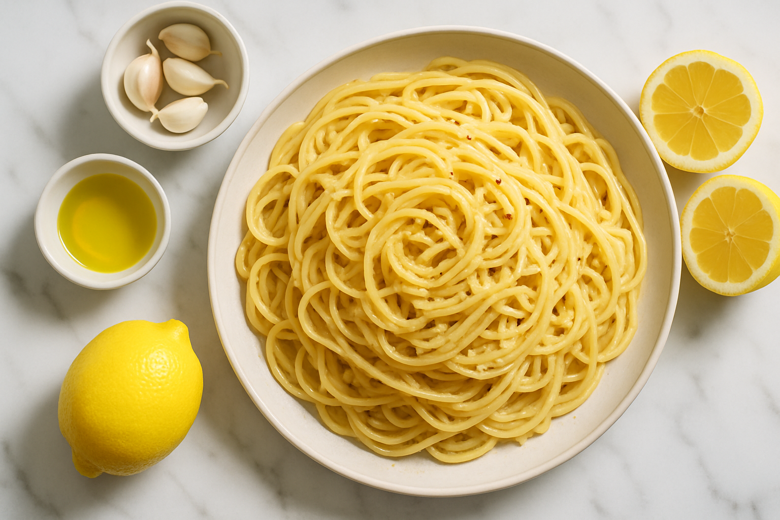 Easy Lemon Garlic Pasta