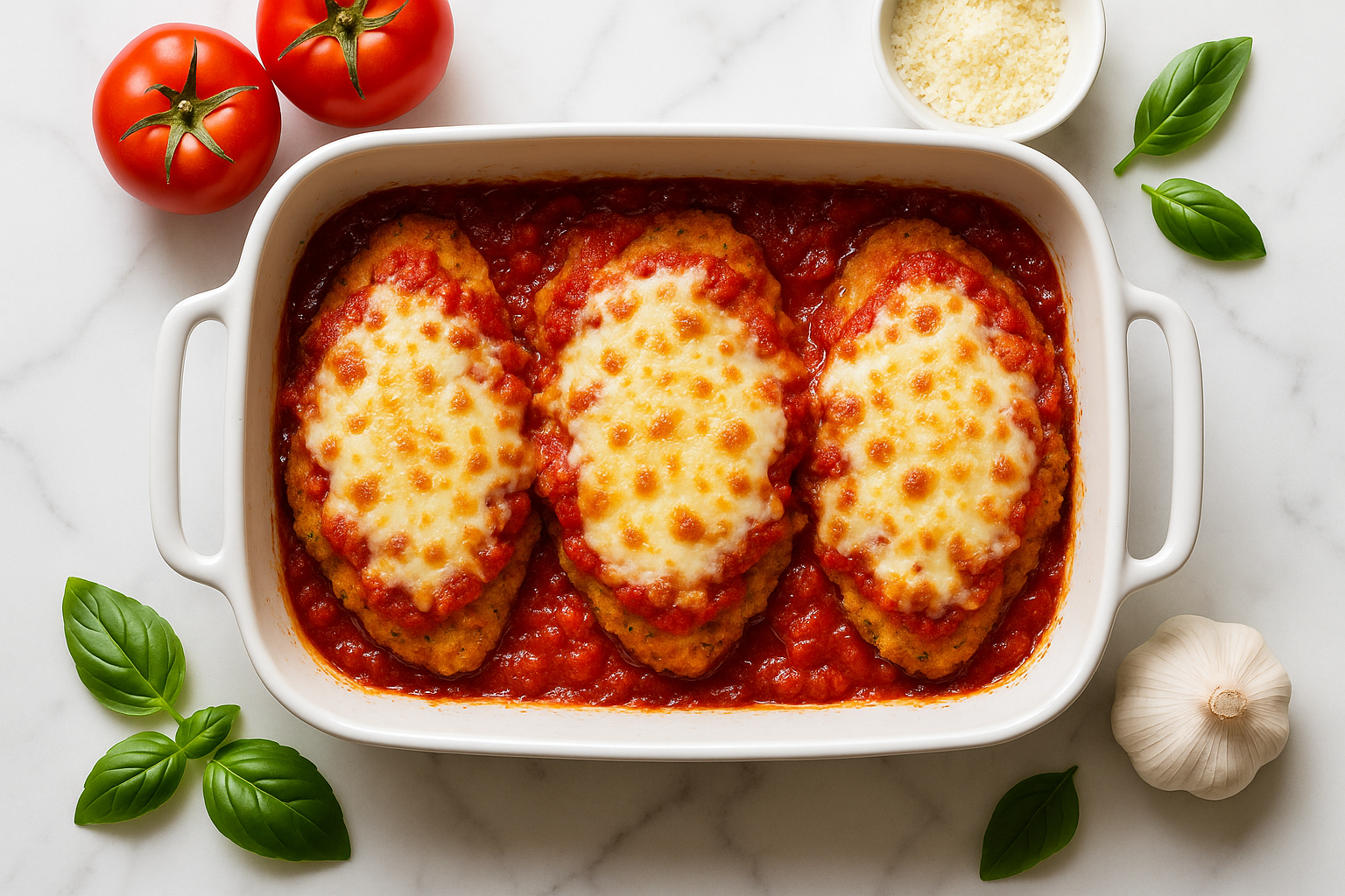 Easy Baked Chicken Parmesan