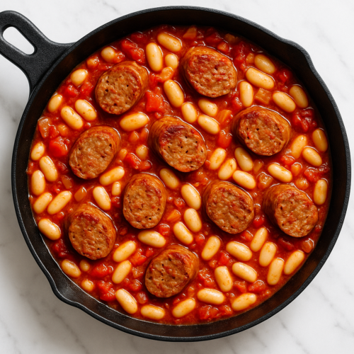 sausage-and-white-bean-skillet