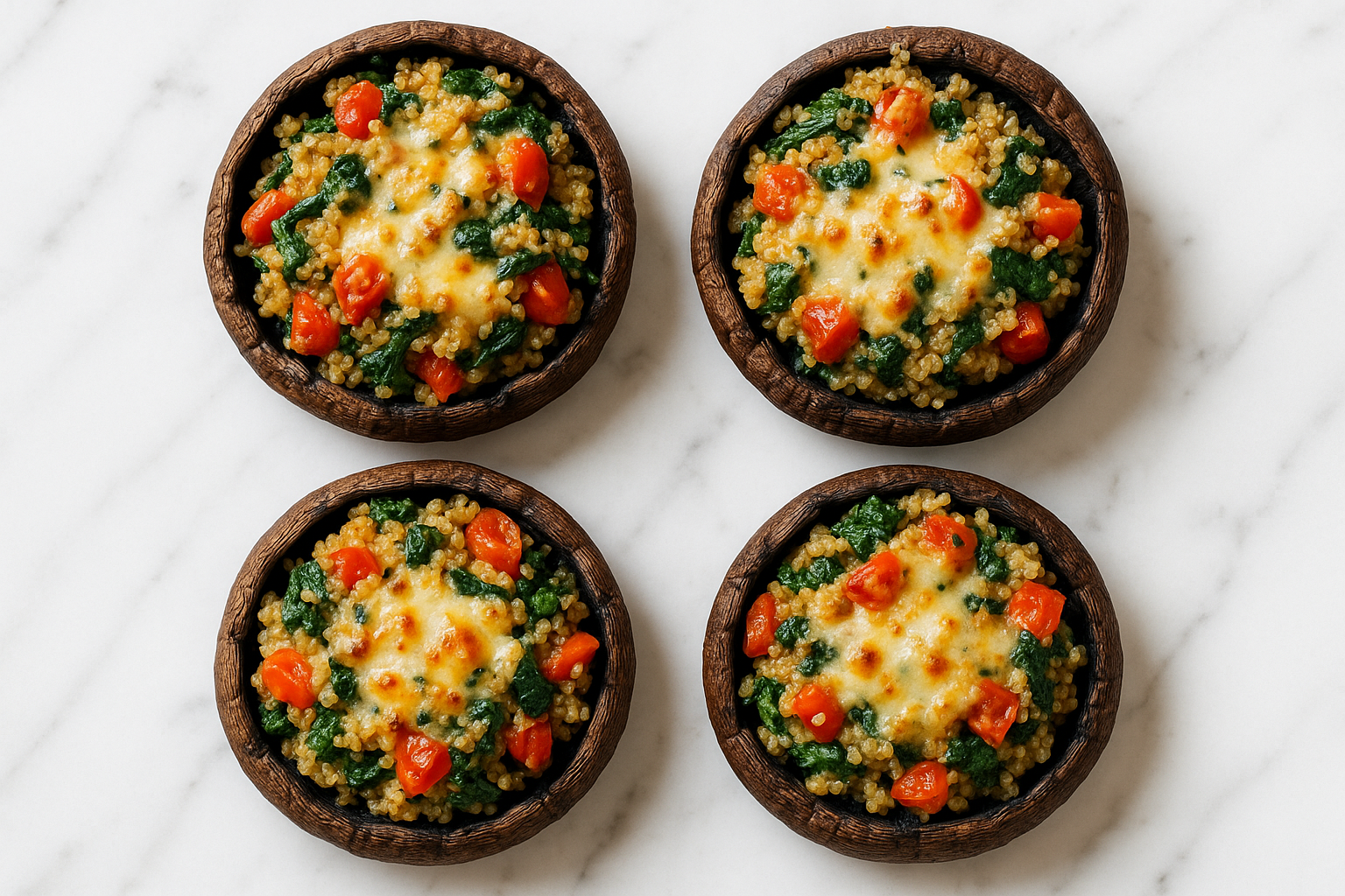 Easy Stuffed Portobello Mushrooms