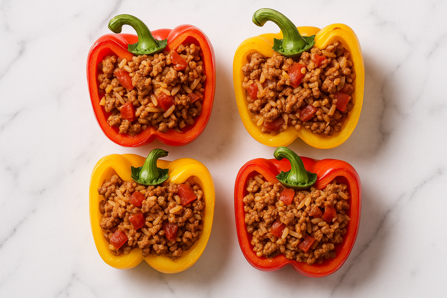Savory Turkey Stuffed Peppers