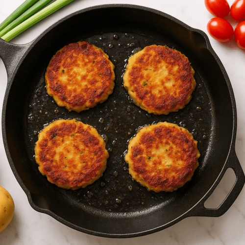 Crispy Skillet Leftover Mashed Potato Patties