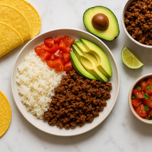 Quick Dinner with Leftover Taco Meat