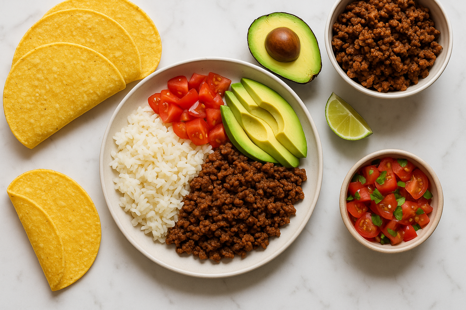 Quick Dinner with Leftover Taco Meat