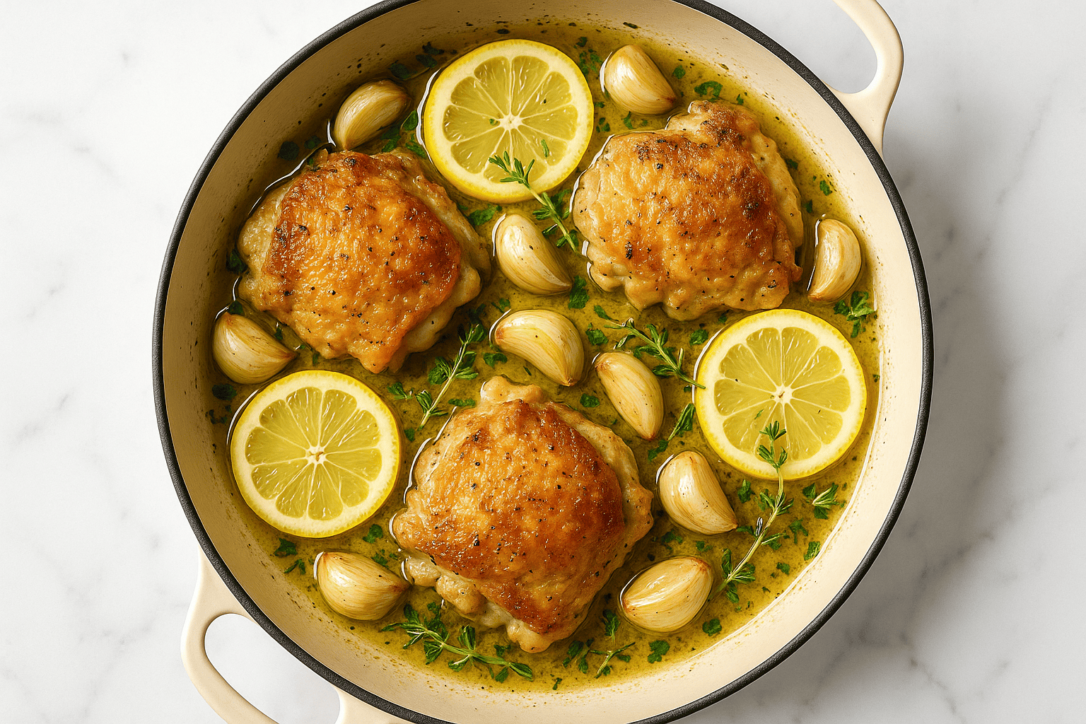 One-Pan Lemon Garlic Chicken