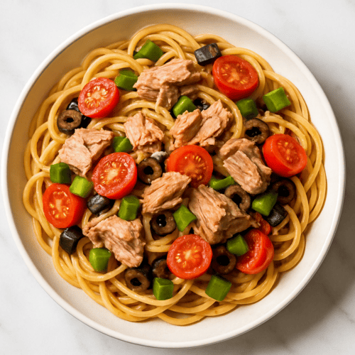 Canned Tuna Pasta Dinner