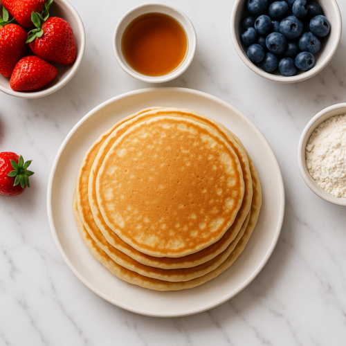 Fluffy Pancakes Without Eggs or Milk