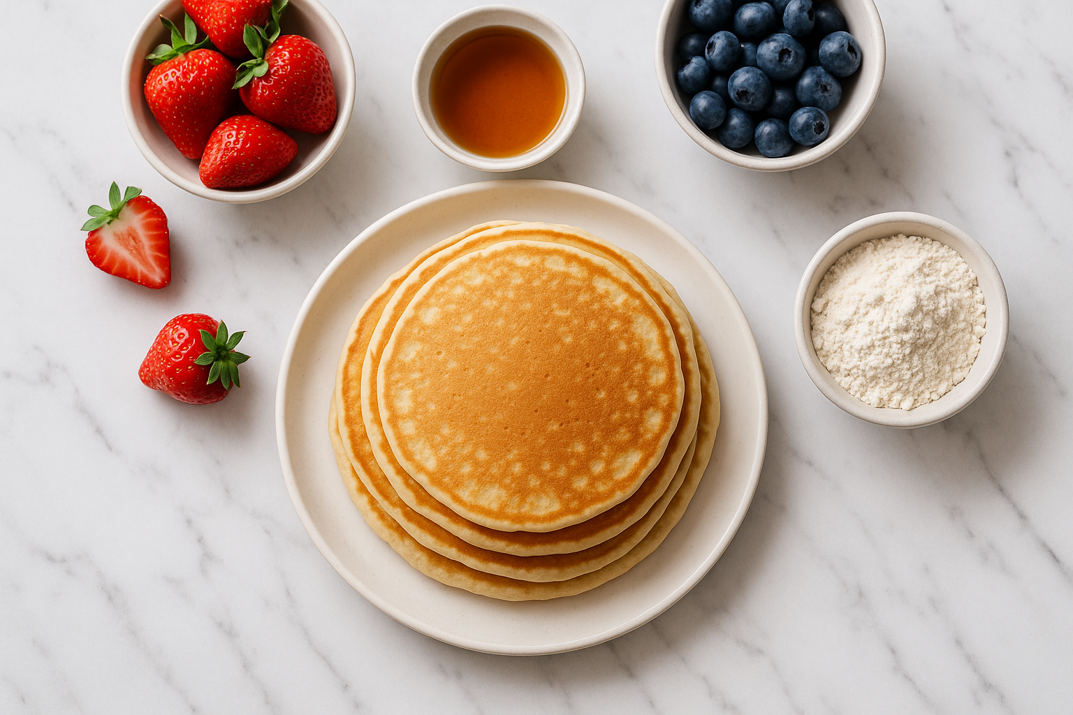 Fluffy Pancakes Without Eggs or Milk