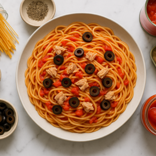 Pantry Pasta with No Fresh Ingredients